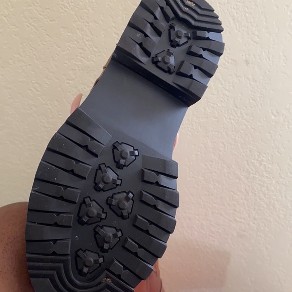 Cognac colored Combat Boots - Picture 2 of 2